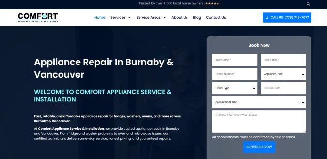 Comfort Appliance Service